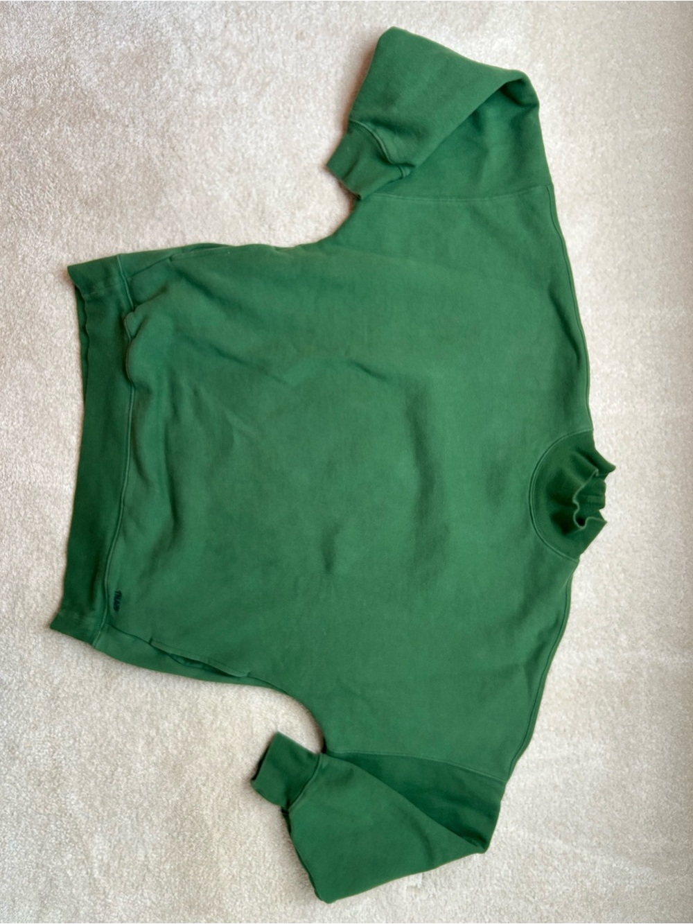 TNA Sweatfleece Cozy Fleece Megafit Womem Green Mock Neck Sweatshirt